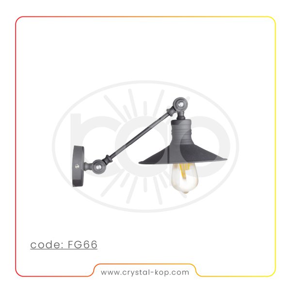 چراغ دیواری کریستال‌کپ مدل FG66