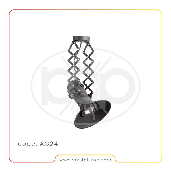 چراغ آویز آکاردئونی کریستال کپ AG24